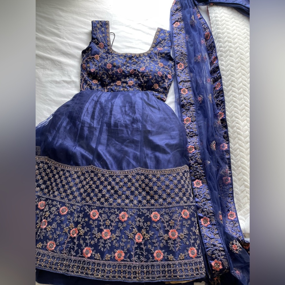Blue lehenga-